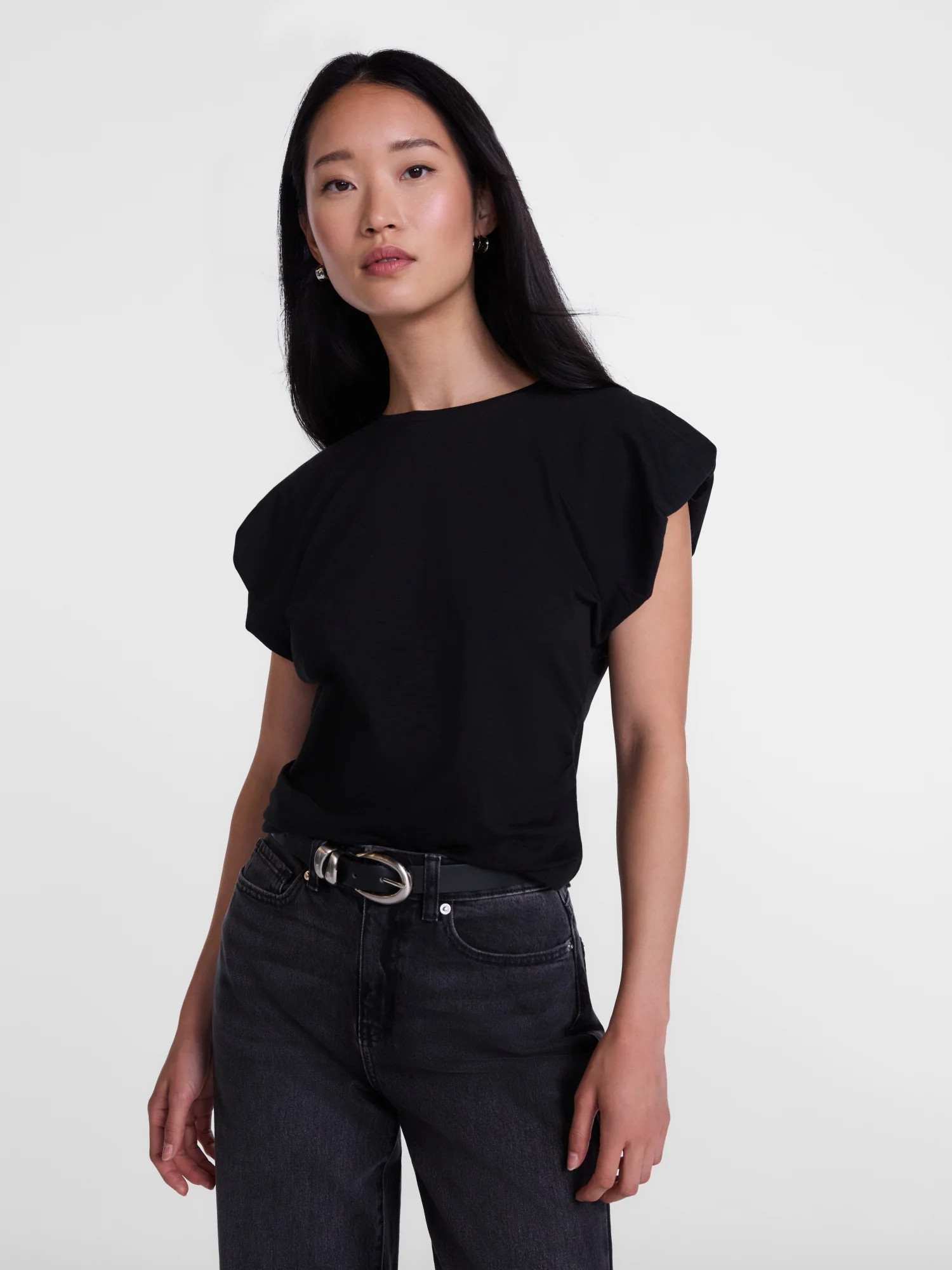 Scenario Women's and Women's Plus Tee with Short Bubble Cap Sleeves, Sizes XS-4X | Walmart (US)