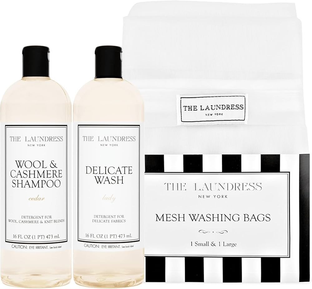 The Laundress Dry Clean Alternative Kit, Holiday Gift Set, Wash wool, cashmere, silk, lingerie an... | Amazon (US)