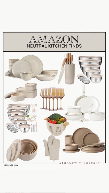 Amazon neutral kitchen finds, neutral finds, neutral appliances, kitchen finds, Amazon kitchen decor, Amazon neutral dishes, neutral plates, neutral dinnerware set, mixing bowls, kitchen mixing bowls, kitchen knives, white kitchen, neutral kitchen. 

Follow @athomewithjhackie1 on Instagram for more inspiration, weekend sales and daily finds. studio mcgee x target new arrivals, coming soon, new collection, fall collection, spring decor, console table, bedroom furniture, dining chair, counter stools, end table, side table, nightstands, framed art, art, wall decor, rugs, area rugs, target finds, target deal days, outdoor decor, patio, porch decor, sale alert, tj maxx, loloi, cane furniture, cane chair, pillows, throw pillow, arch mirror, gold mirror, brass mirror, vanity, lamps, world market, weekend sales, opalhouse, target, jungalow, boho, wayfair finds, sofa, couch, dining room, high end look for less, kirkland’s, cane, wicker, rattan, coastal, lamp, high end look for less, studio mcgee, mcgee and co, target, world market, sofas, couch, living room, bedroom, bedroom styling, loveseat, bench, magnolia, joanna gaines, pillows, pb, pottery barn, nightstand, cane furniture, throw blanket, console table, target, joanna gaines, hearth & hand, arch, cabinet, lamp,it look cane cabinet, amazon home, world market, arch cabinet, black cabinet, crate & barrel

#LTKStyleTip #LTKHome