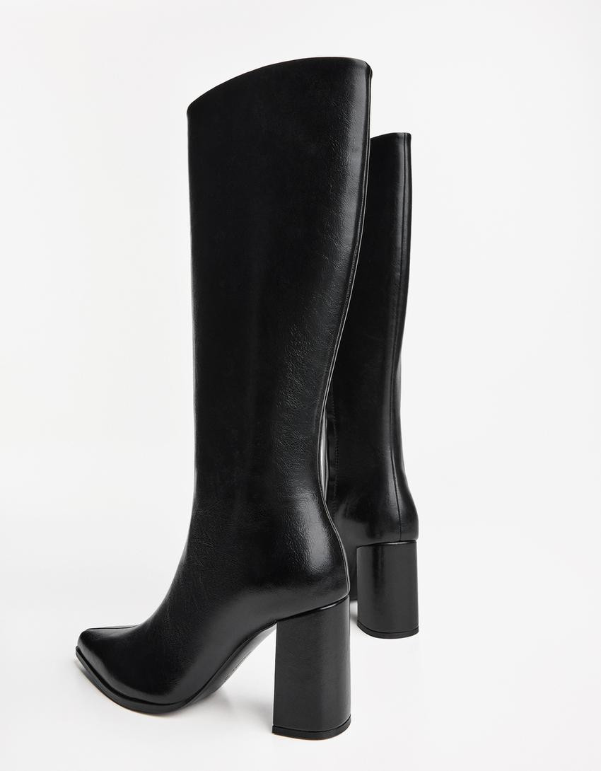 Block heel boots - Boots and Ankle Boots - Women | Bershka GB