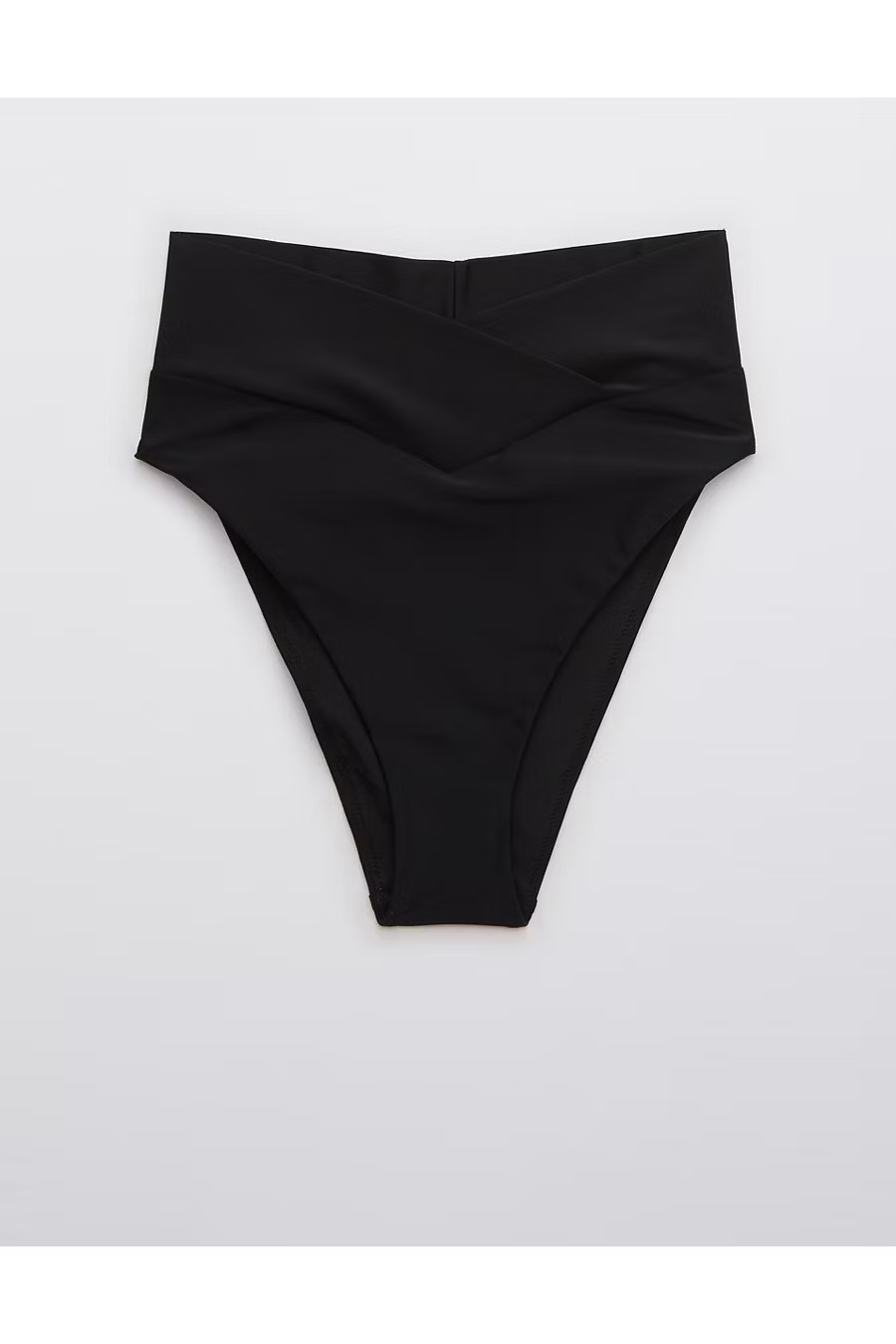 Aerie Crossover High Cut Cheeky Bikini Bottom | American Eagle Outfitters (US & CA)