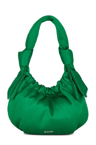 Ganni Occasion Small Hobo Bag in Kelly Green from Revolve.com | Revolve Clothing (Global)