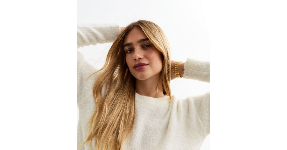 Off White Boucle Knit Jumper
						
						Add to Saved Items
						Remove from Saved Items | New Look (UK)