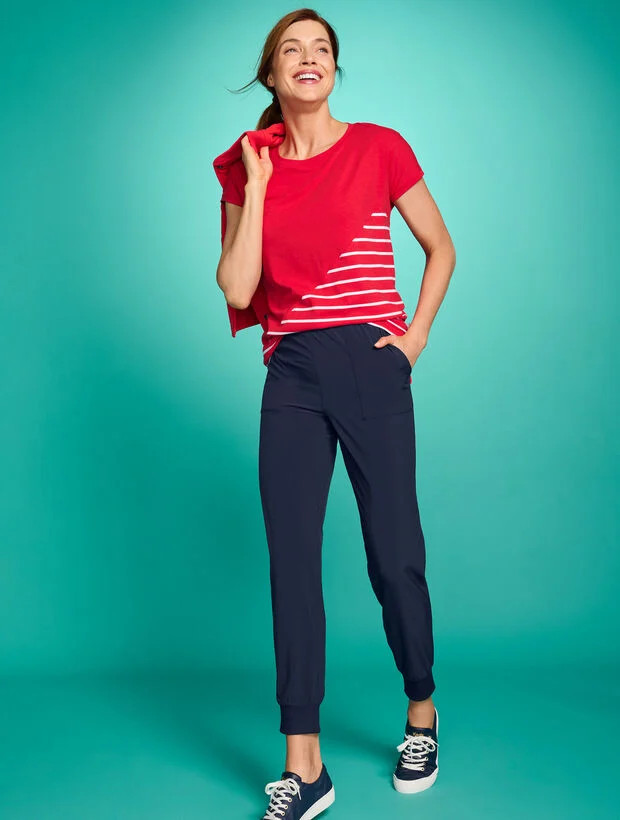 Supersoft Jersey Short Sleeve Tee - Classic Stripe | Talbots