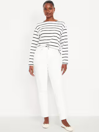 Curvy High-Waisted OG Straight Ankle Jeans | Old Navy (US)