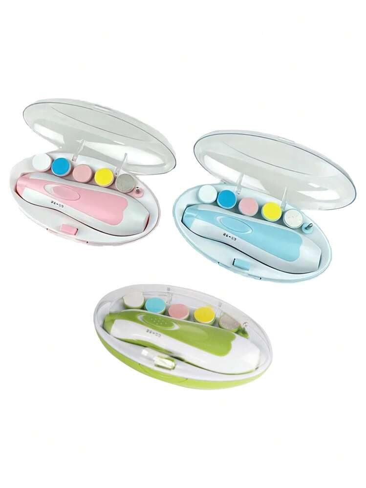 1pc Baby Electric Nail Trimmer Set, Prevent Scratching Newborn Baby Nails (Includes 6 Replacement... | SHEIN