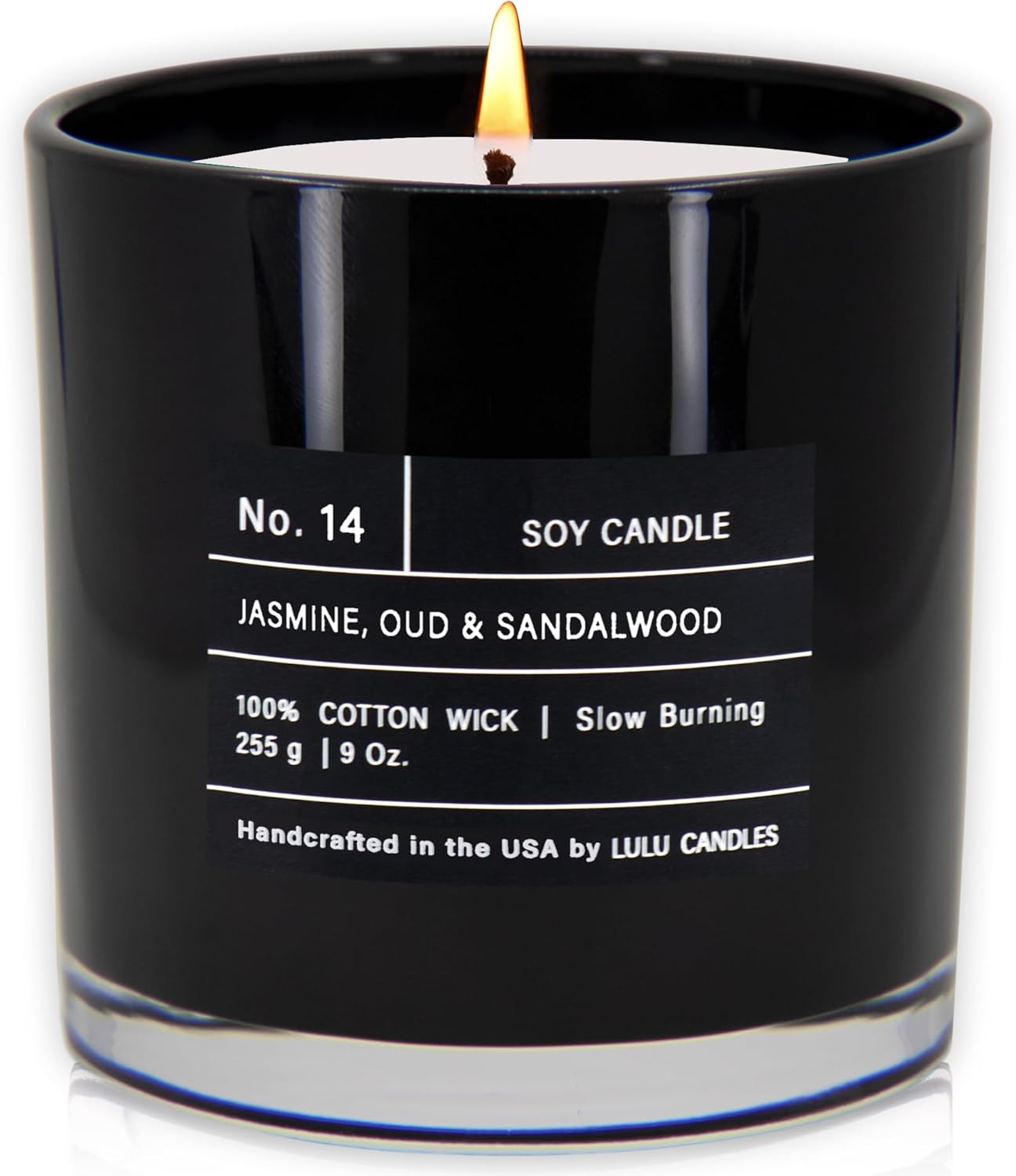 Lulu Candles | Jasmine, Oud & Sandalwood | Luxury Scented Soy Jar Candle | Hand Poured in The USA... | Amazon (US)