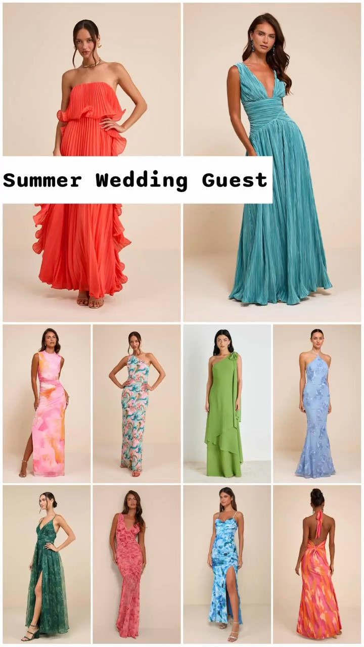 Summer formal long wedding guest dresses at Lulus and under $100.

Wear to a dressy festive, tropical, beach, or outdoor destination wedding!

Colorful full length dress, Lulus dress, affordable wedding guest dresses, garden party, summer wedding, summer dresses, wedding guest dress summer, full length dresses, early fall wedding.

#LTKWedding #LTKSeasonal