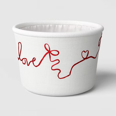 Valentine Basket with Ribbon Applique - Threshold™ | Target