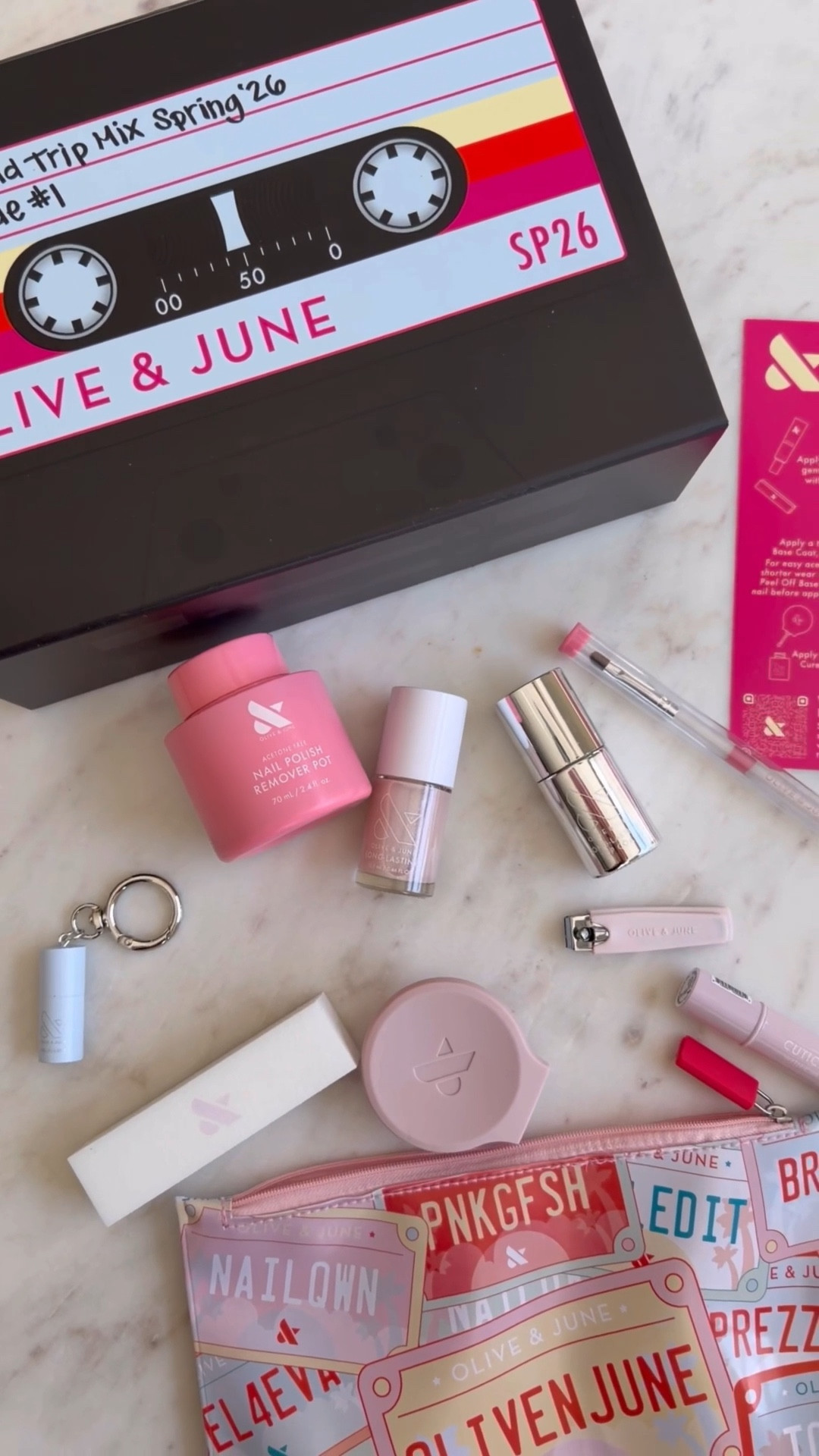 Get salon quality nails at home with olive & June’s new Manny system, prep and pallet, nail polish, nail art, and nail polish remover