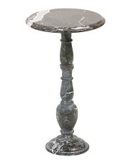 14x24 Solid Marble Shaped Base Table | Marshalls