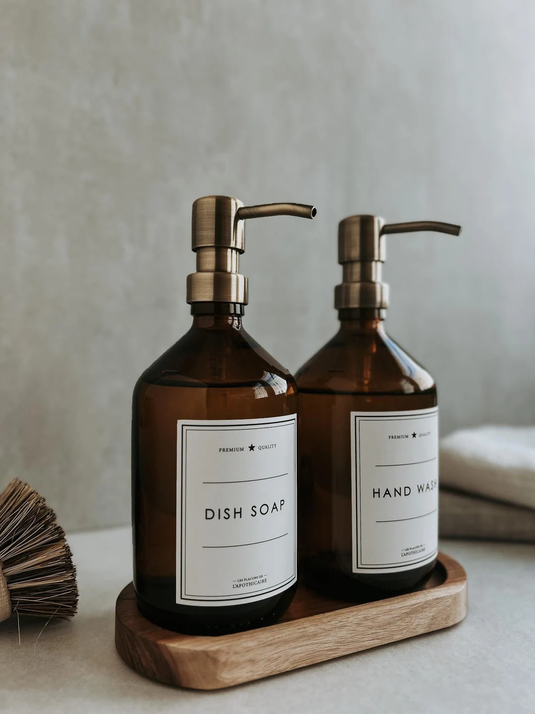 Apothecary Bottle | Zero Waste Glass Bottle | Refillable Soap Dispenser | Eco-friendly Amber Glas... | Etsy (US)