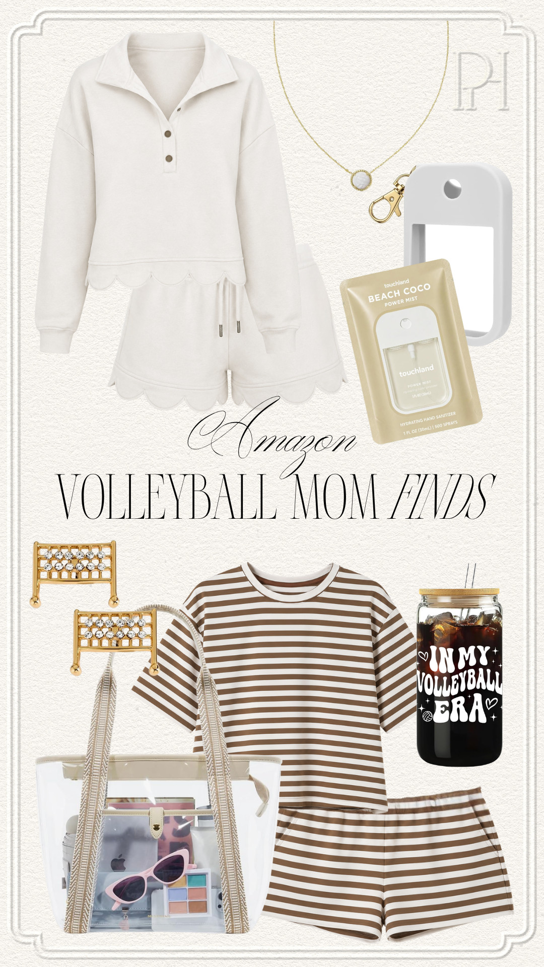 Amazon finds for the volleyball mom!

sports mom, matching sets, casual outfit, atheliesure, hand sanitizer, volleyball necklace, volleyball earrings, clear tote bag, stadium bag, volleyball era, volleyball tumbler, glass tumbler 

 #LTKmomlife #LTKSeasonal #LTKKids