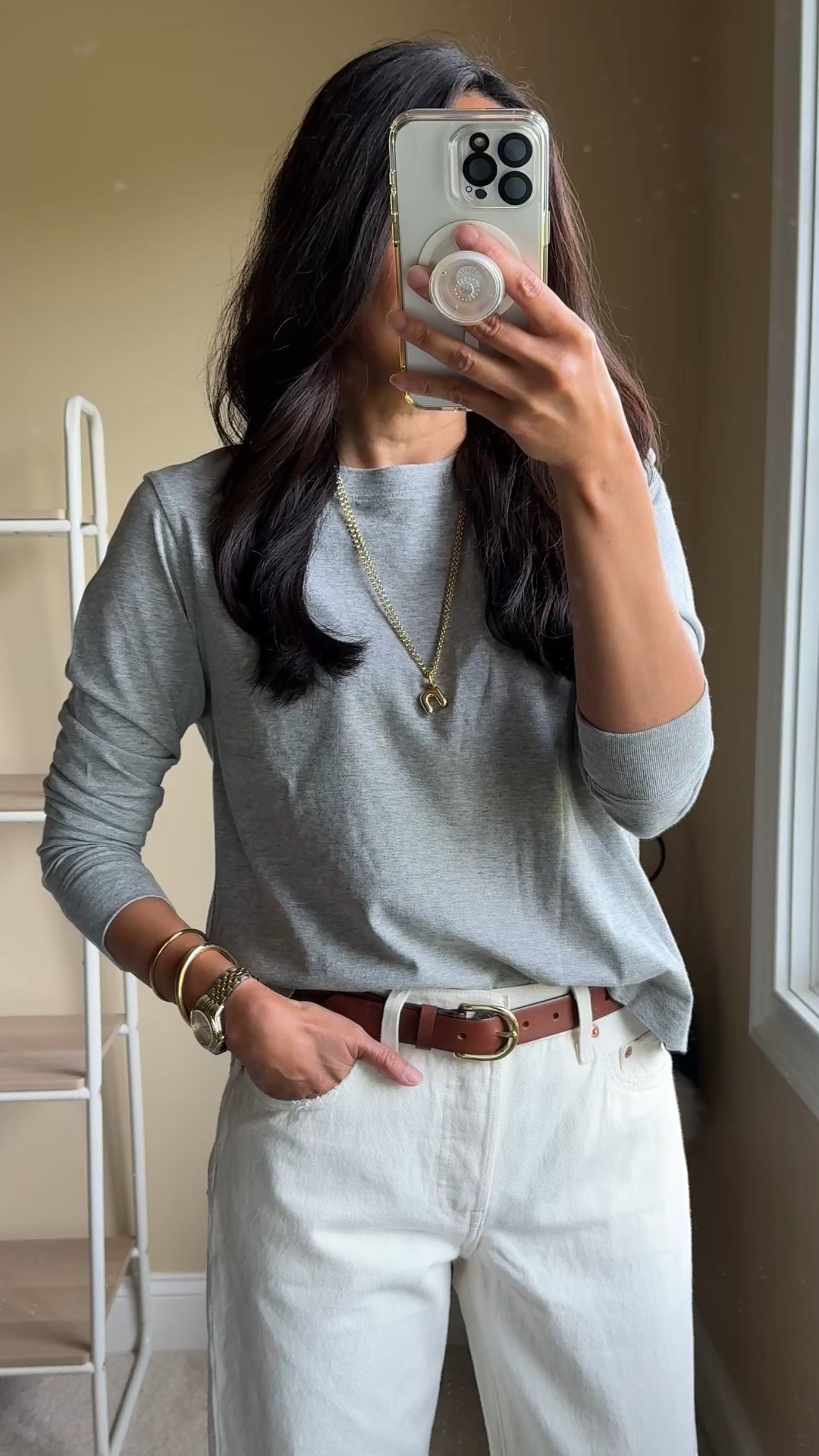 Fall outfit. Good basic long sleeve t-shirt on sale 40% off. True to size. Code  SHOPFALL 


#LTKStyleTip #LTKFindsUnder50 #LTKOver40