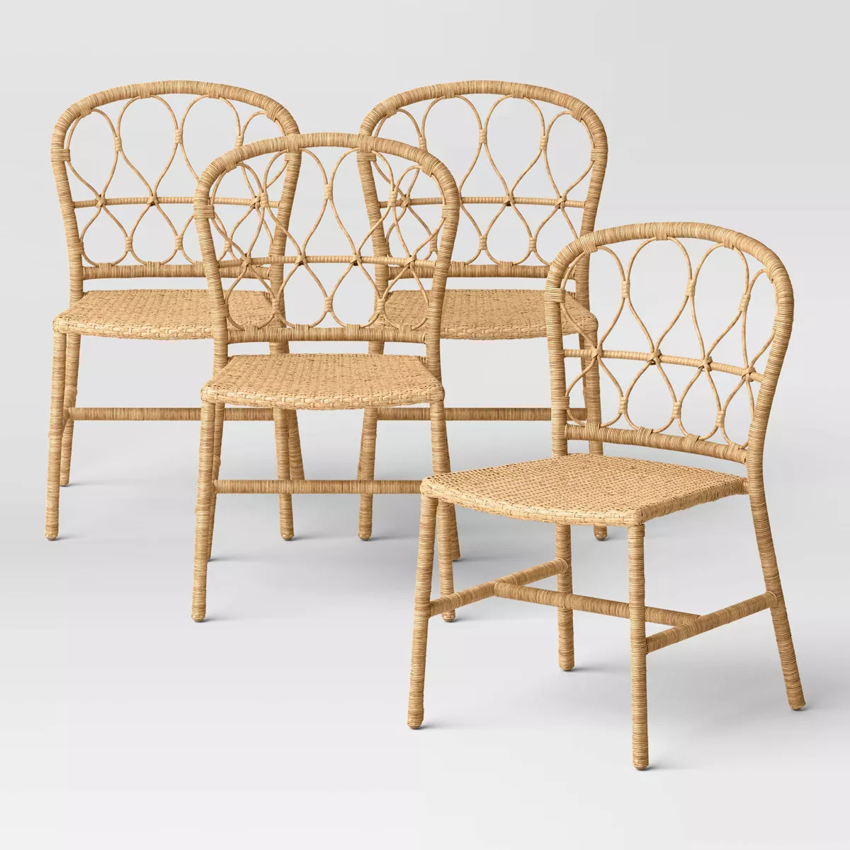 Britanna Stackable Patio Chair Beige - Threshold™ | Target