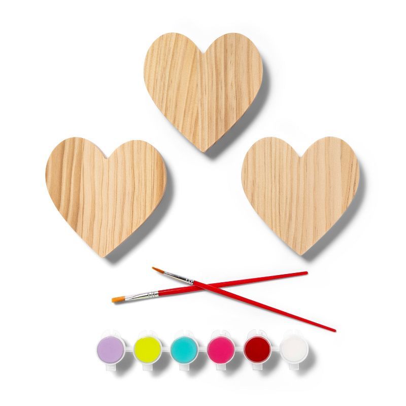 Paint-Your-Own Valentine's Day Wood Craft Kit - Mondo Llama™ | Target