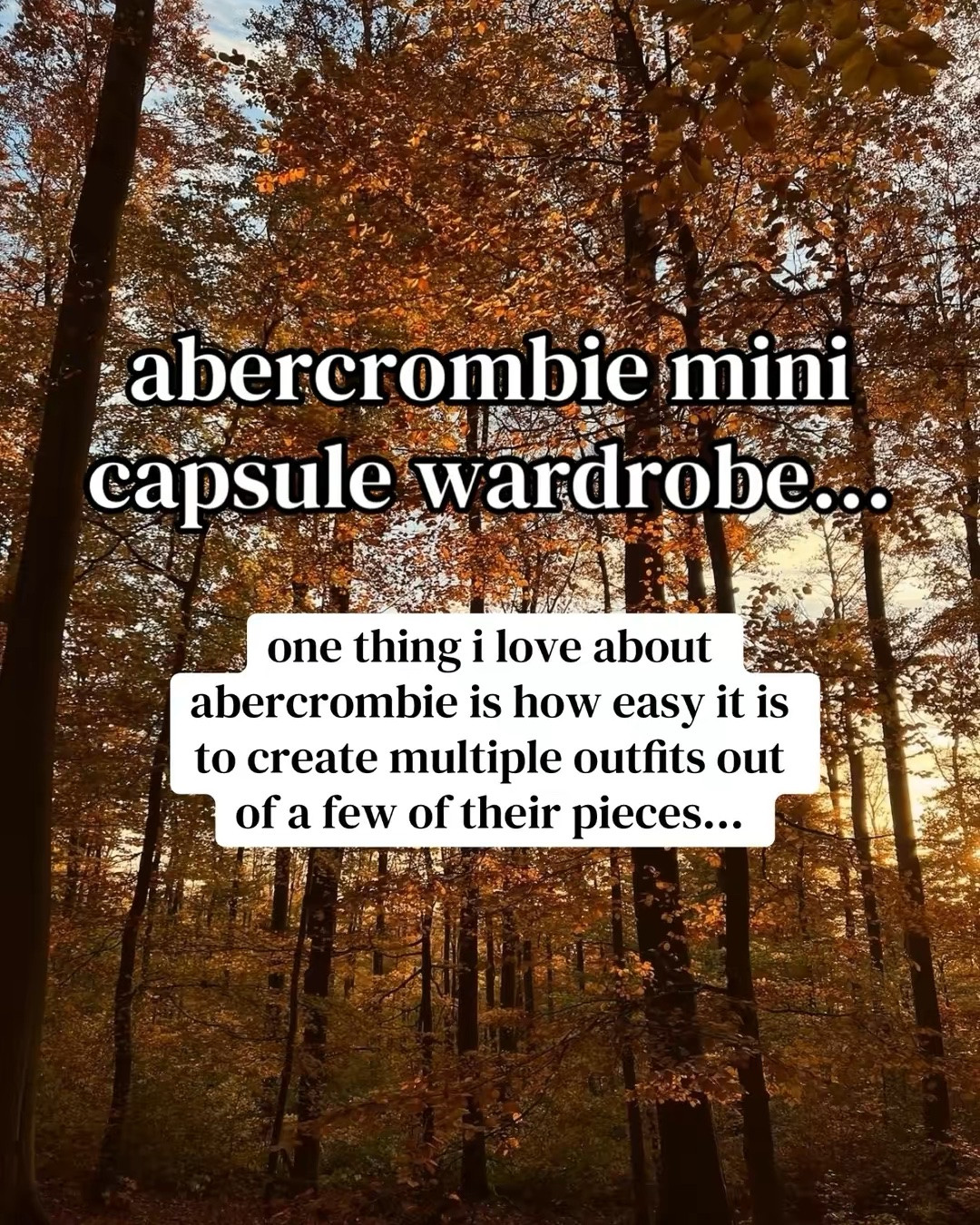 abercrombie capsule wardrobe. abercrombie new arrivals. fall outfits.

#LTKSeasonal #LTKSaleAlert #LTKootd