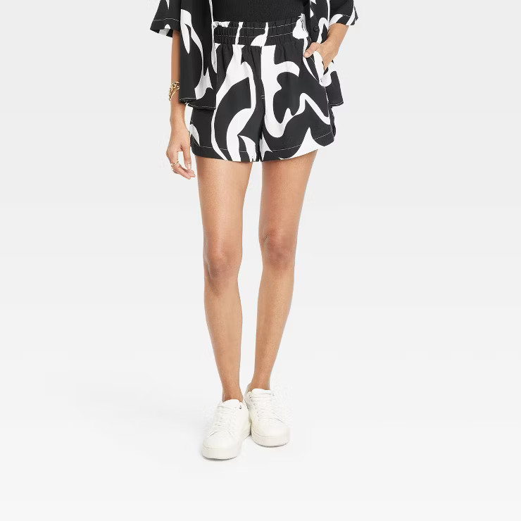 Women's High-Rise Pull-On Crepe Shorts - A New Day™ | Target