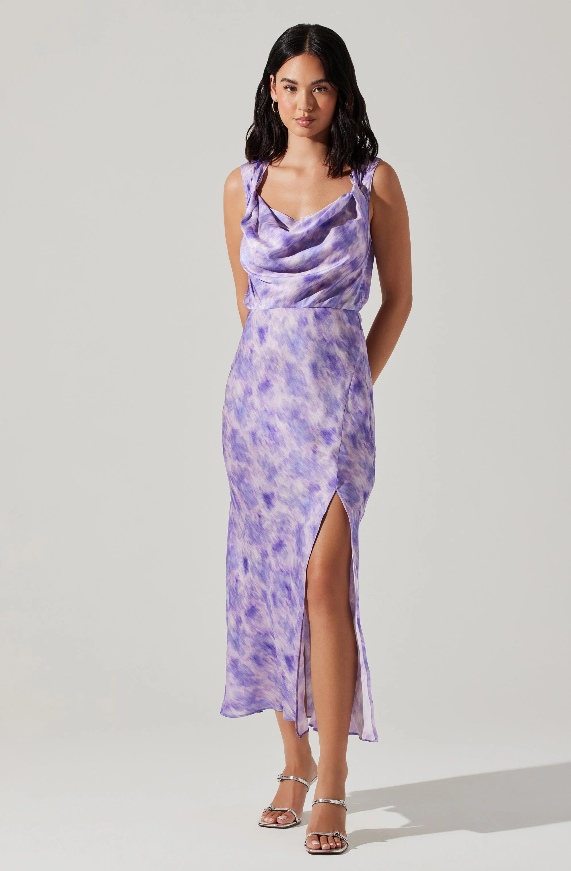 Elin Cowl Neck Midi Dress | ASTR The Label (US)