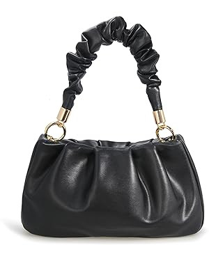 Cloud Pouch Bag Women Shoulder Handbag Soft Vegan Leather Vintage Hobo Chain Cross body Bag | Amazon (US)