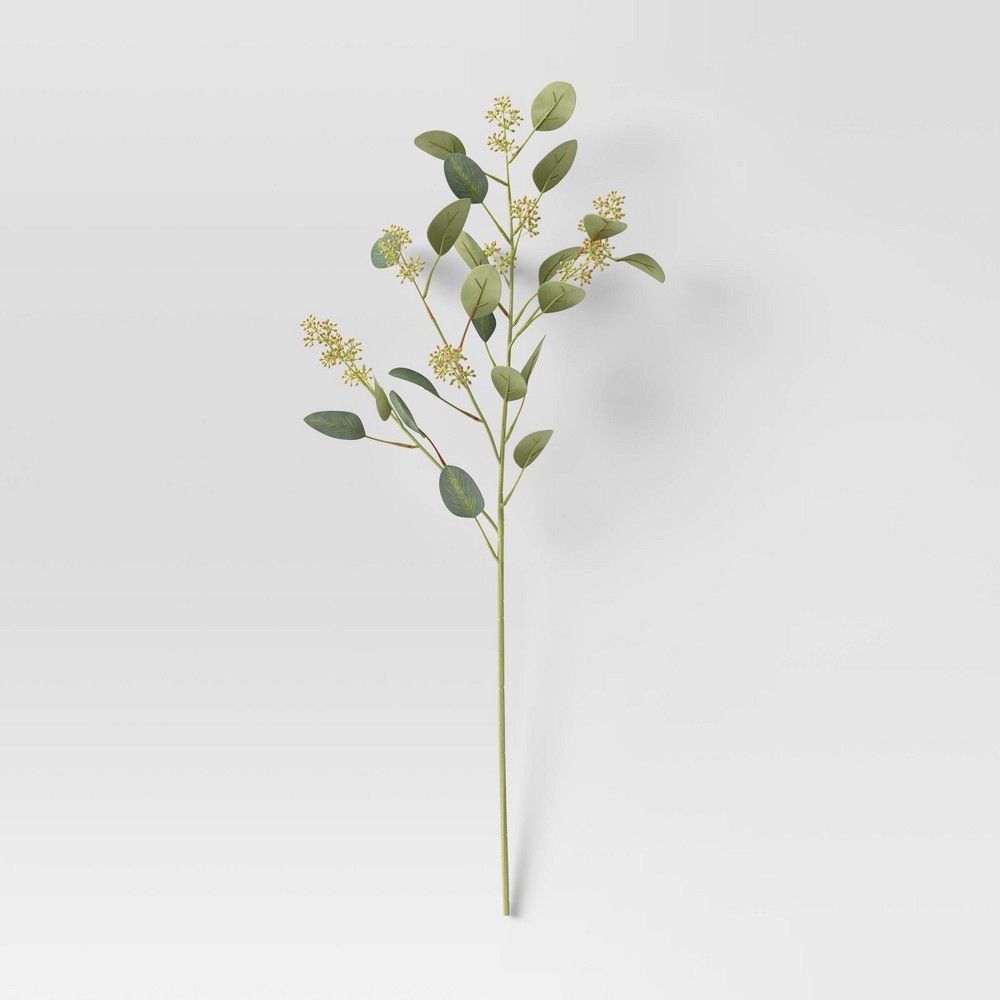 28" Artificial Eucalyptus Leaf Stem - Threshold™ | Target