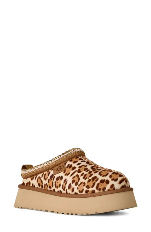 UGG(r) Tazz Plains Leopard Print Slippers in Felicity Leopard Jasmine at Nordstrom, Size 11 | Nordstrom