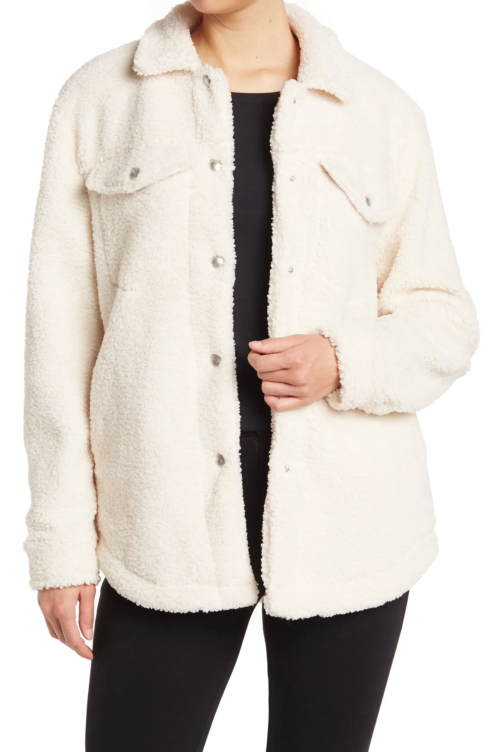 BLANKNYC Faux Shearling Shacket | Nordstromrack | Nordstrom Rack