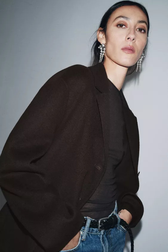 WOOL BLEND BLAZER ZW COLLECTION | Zara UK