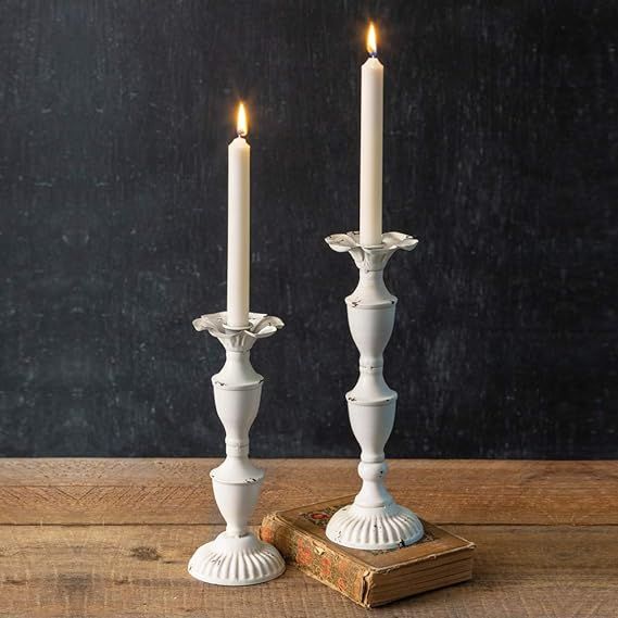 CTW Home Collection 790140 Delilah Metal Candlesticks, Set of 2, 11.50-inch Height | Amazon (US)