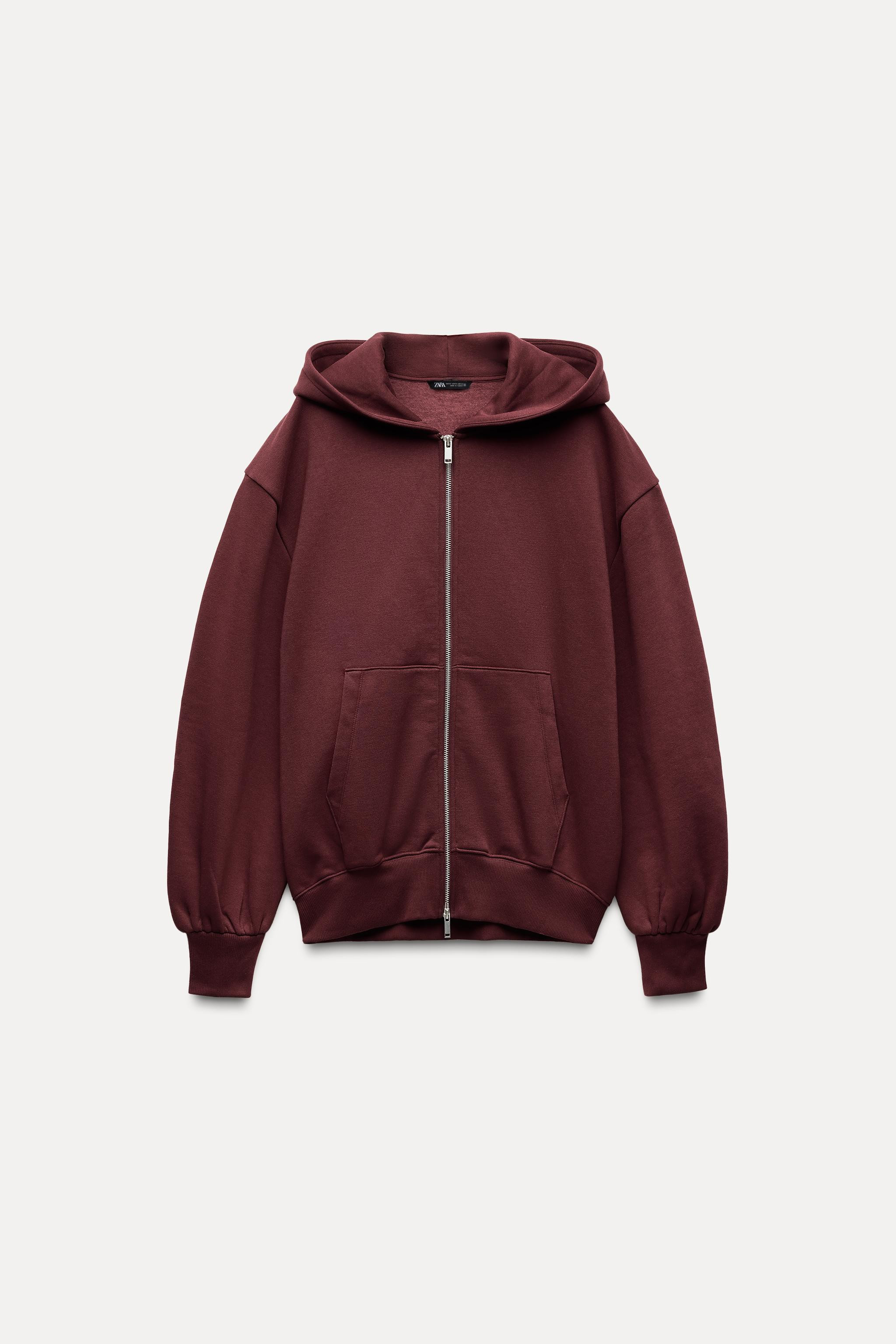 OVERSIZE ZIP-UP HOODIE | Zara UK
