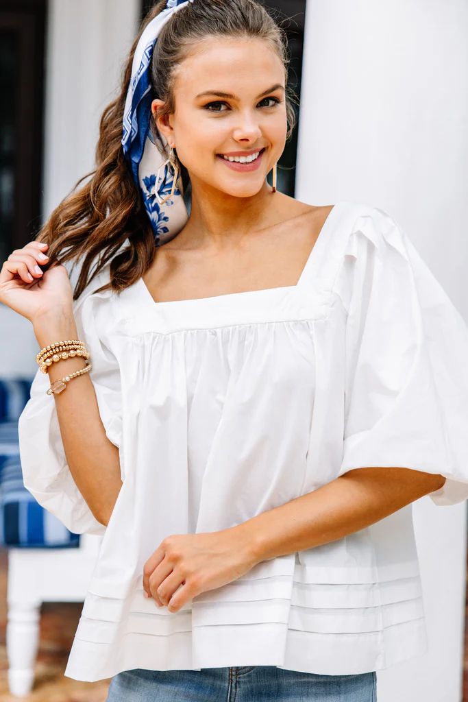 When You Know White Blouse | The Mint Julep Boutique