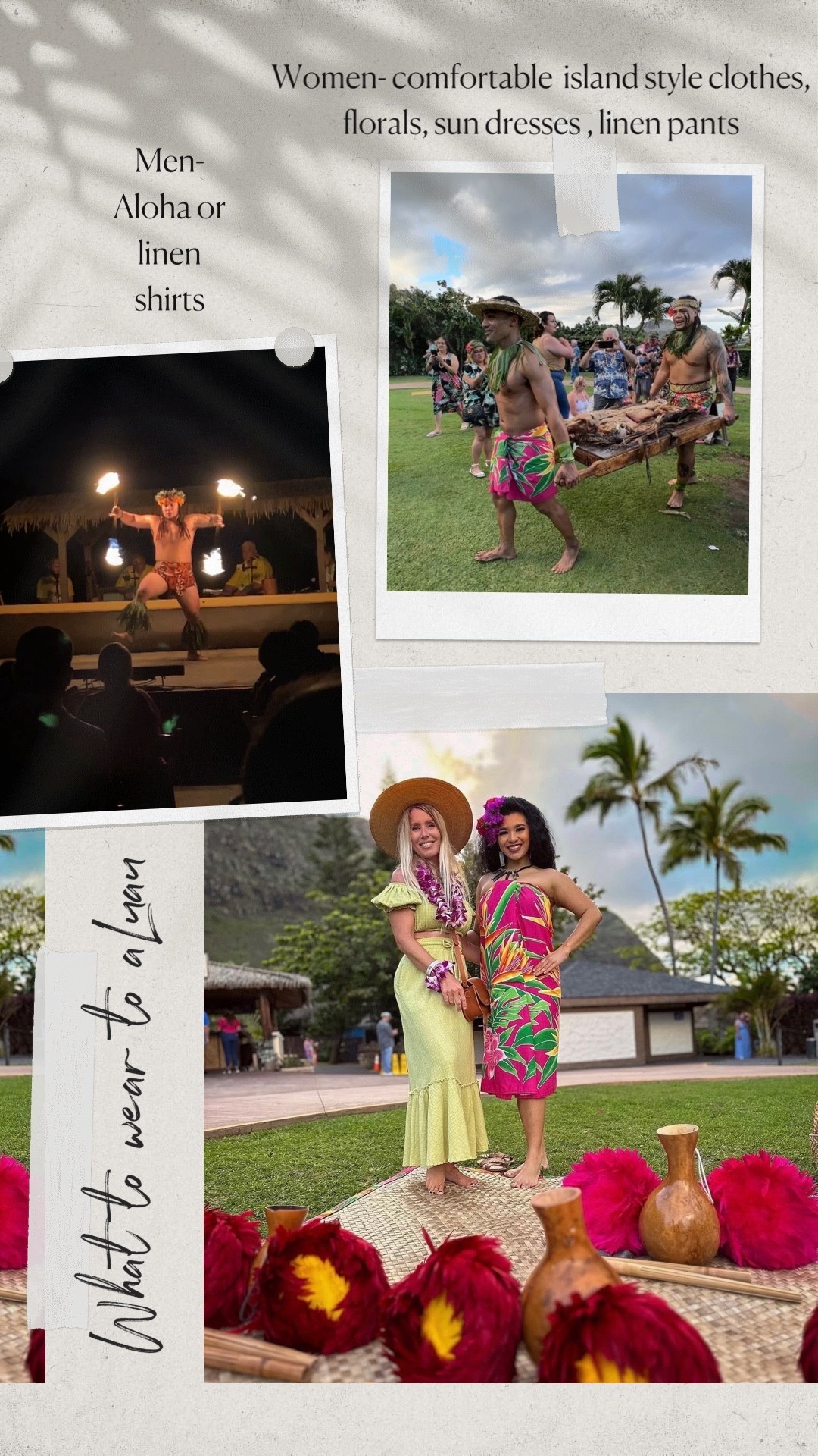 Heading to a luau? 🌴 Rock a flowy dress, sarong, or Hawaiian shirt and get that island vibe! Perfect for beach parties, summer fun, and all things tropical. 

#LTKTravel #LTKMens #LTKU