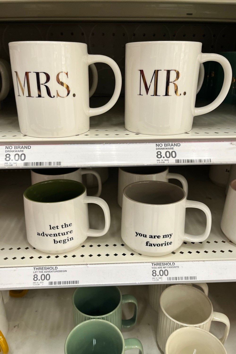 Mr and Mrs mugs @Target 

Engagement gift, wedding gift, bachelorette party gift, bride gift, gift for bride, bridal shower gift, couples gift, bride groom gift.

#LTKWedding #LTKHome #LTKSeasonal