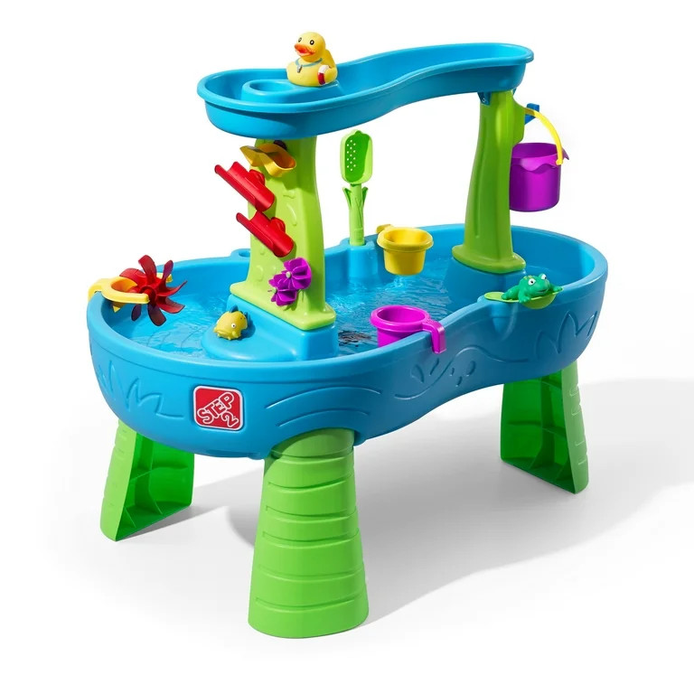 Step2 Rain Showers Splash Pond Blue Plastic Water Table for Toddlers | Walmart (US)