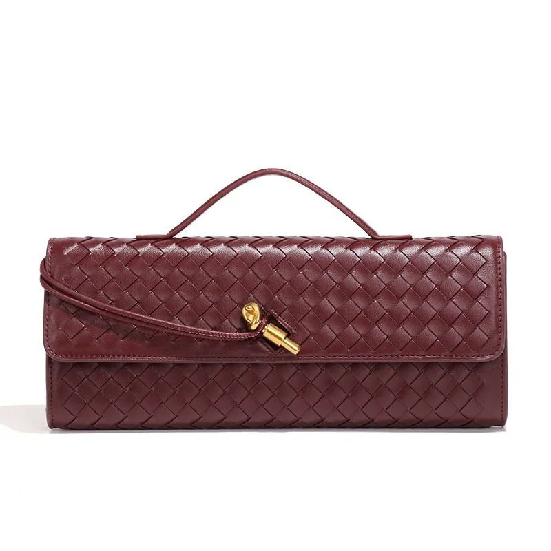 Woven Bag for Women Messenger Bag Unique Clutch Vintage Leather Crossbody Shoulder bag For Commut... | Walmart (US)