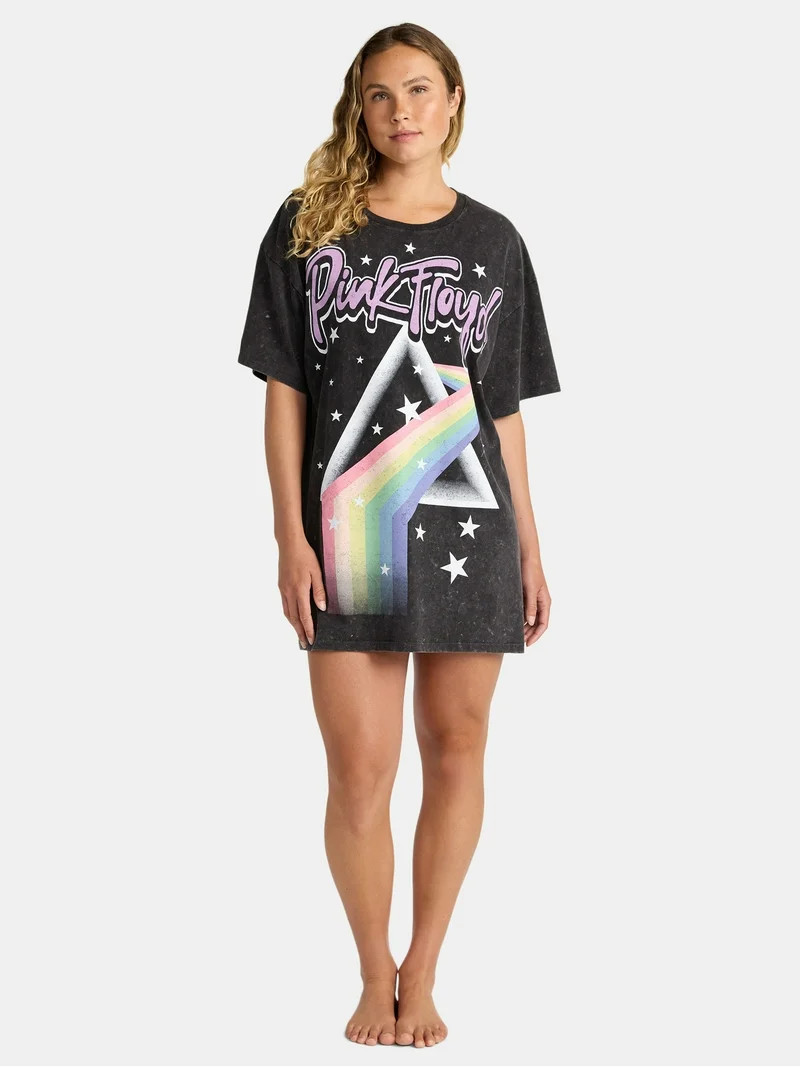 Pink Floyd Women's Oversized Sleep Shirt, Sizes XS-XXXL | Walmart (US)
