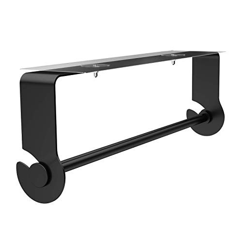 SMARTAKE Paper Towel Holder with Adhesive Under Cabinet, Wall Mounted & No Drilling, Rustproof Remov | Amazon (US)