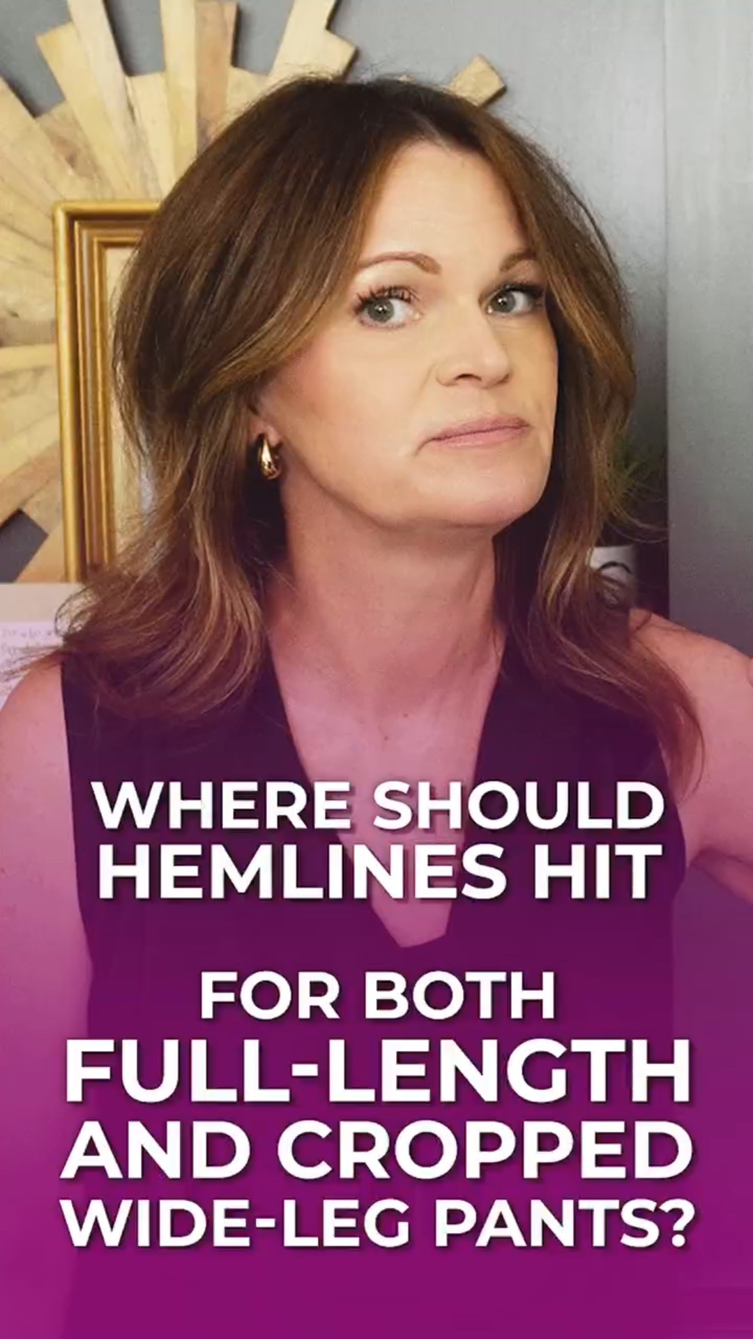 Where Should Hemlines Hit for Wide-Leg Pants? �

Let’s talk pant lengths—because yes, length does matter!

Wide-leg pants typically come in two lengths:
� Full length that either grazes the floor or hits the top of your foot
� Cropped length that ends just above the ankle bone—but no more than 3 inches above
� Once you drift into capri territory… it’s not doing anyone any favors

Getting the hemline right is key to flattering your shape and styling wide-leg pants confidently.

#WideLegPants
#WideLegJeans
#StyleTips
#ClothesThatFit

#LTKOver40 #LTKSeasonal #LTKStyleTip