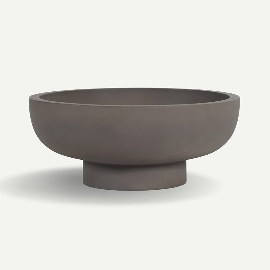 Concrete Fruit Bowl/Holder - Kitchen Counter Fruit Basket Alternative for Modern Homes (Ash Cloud... | Amazon (US)