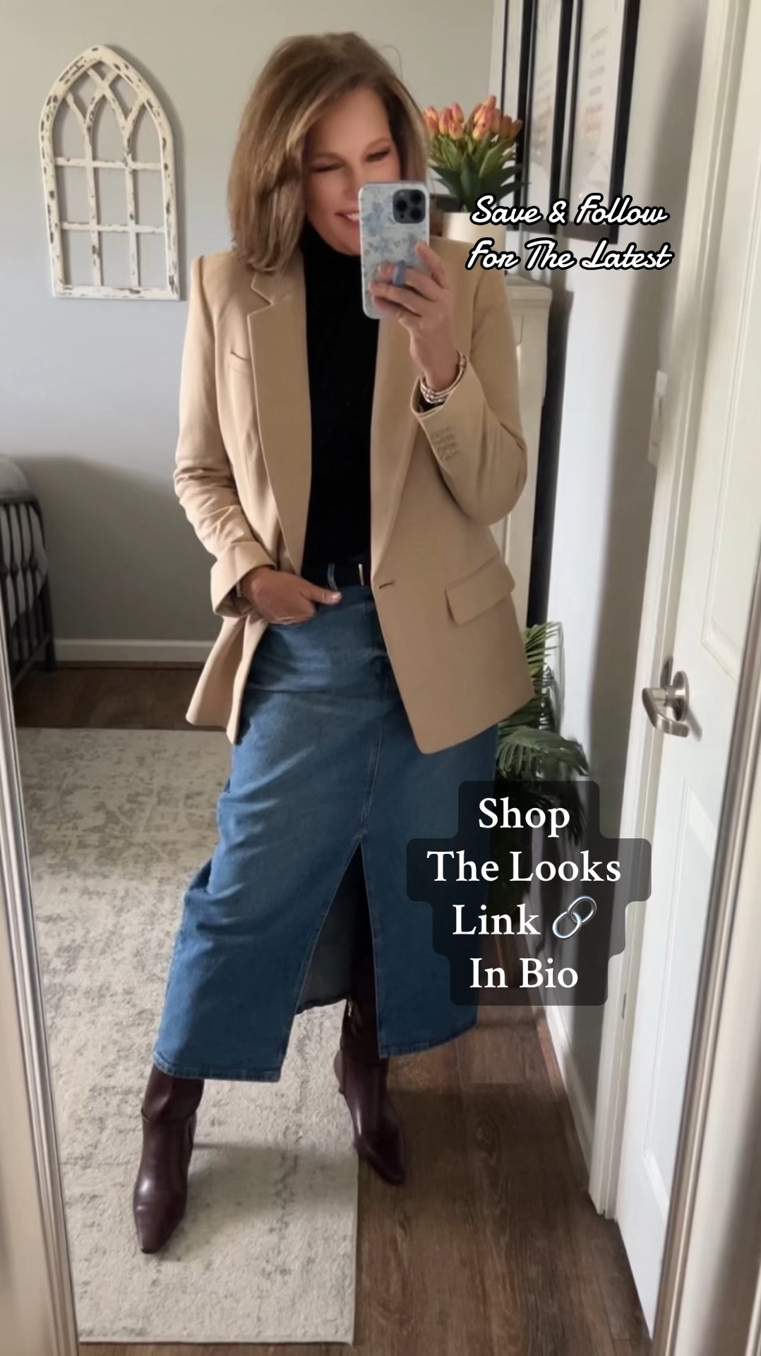 Modest fashion for work or for everyday! Love this A.N.A skirt from JCP that’s only $20! Comes in more color options, styled it a few ways to show outfit options. 

Blazer, denim on denim outfits, boots, banana republic factory, Nordstrom, dsw, winter outfits, business casual, sale, Black Friday 

#LTKStyleTip #LTKFindsUnder50 #LTKSaleAlert