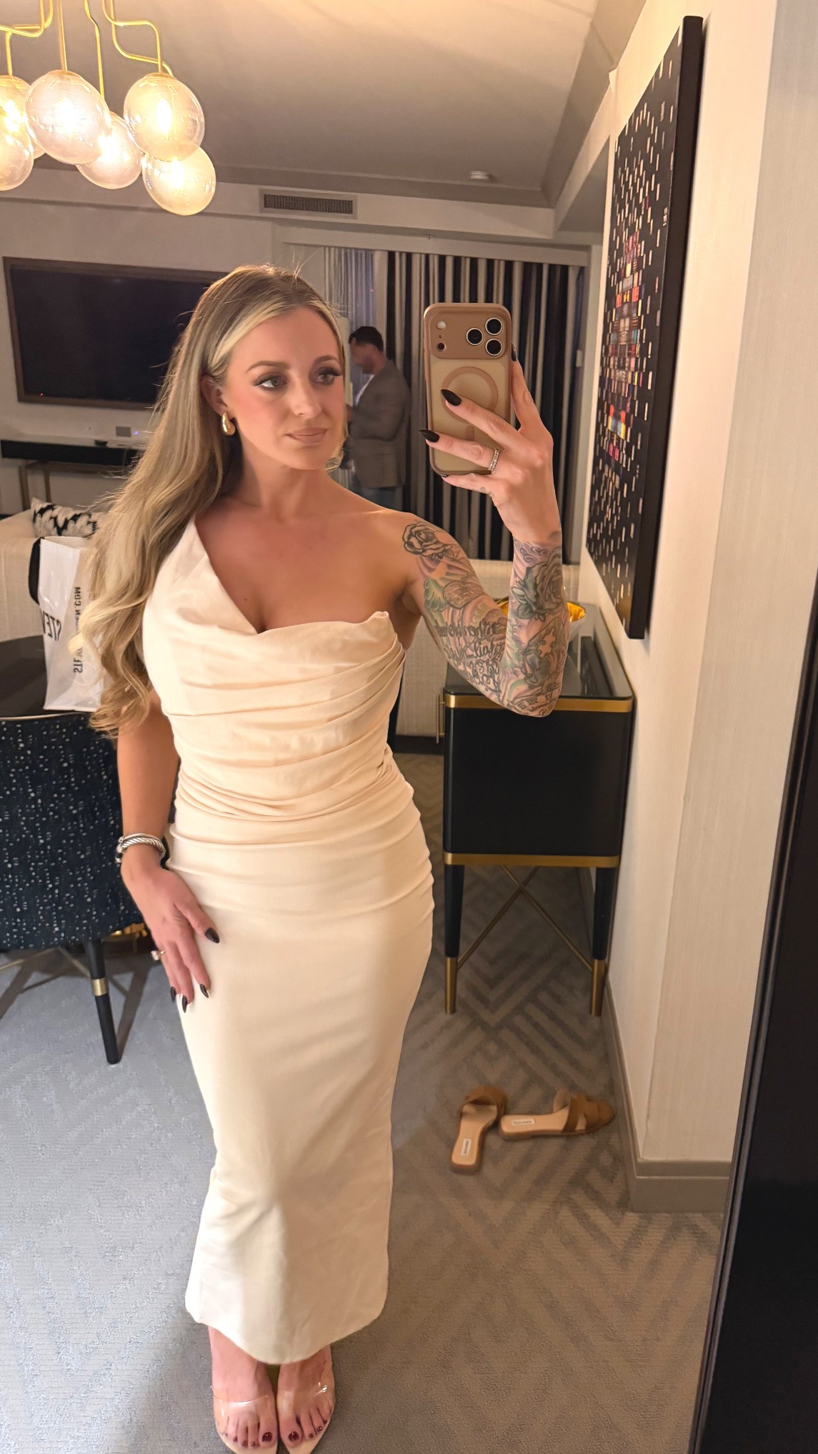 The most comfortable and flattering dress 🤍