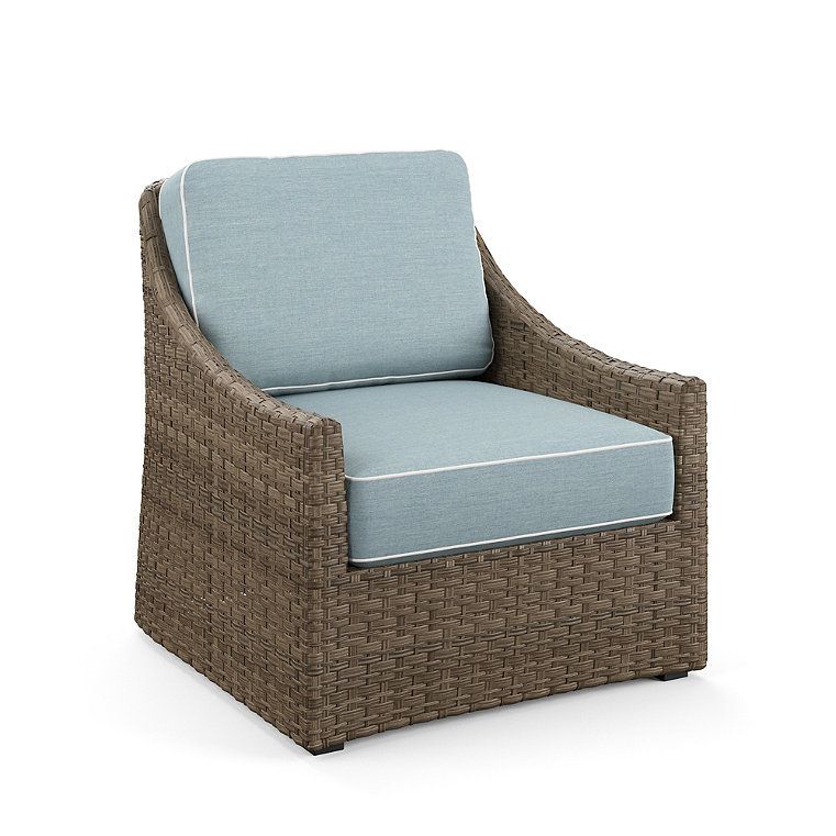 Ashby Lounge Chair with Cushions in Putty Finish | Frontgate | Frontgate
