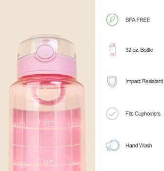 BELLYBOTTLE Pregnancy Water Bottle Intake Tracker with Weekly Milestone Stickers (BPA-Free) Pregn... | Amazon (US)