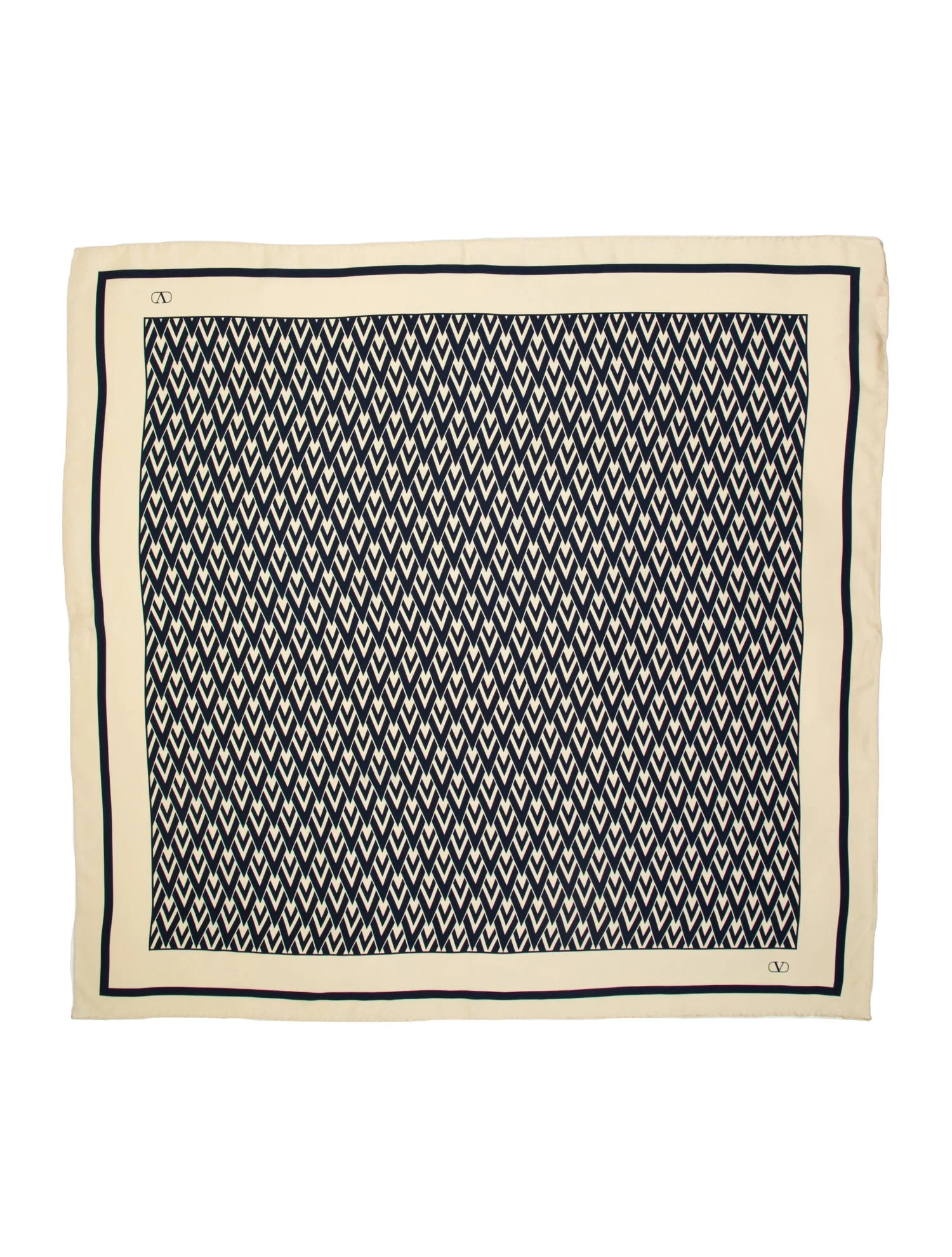 Valentino Silk Vlogo Scarf w/ Tags - Blue Scarves and Shawls, Accessories - VAL551175 | The RealR... | The RealReal