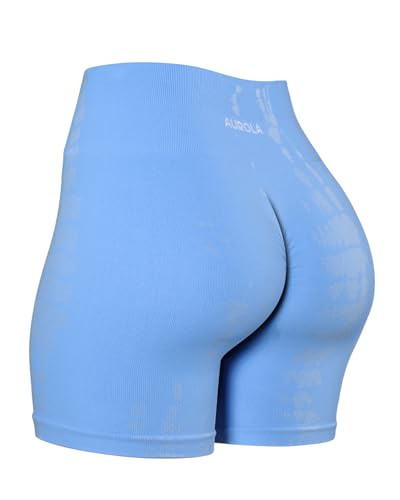 AUROLA Serpent Seamless Scrunch Workout Shorts for Women,Tummy Control Squat Proof Ribbed Thick A... | Amazon (US)