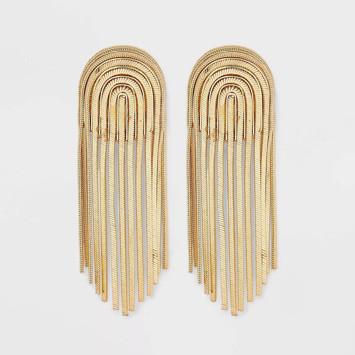 SUGARFIX by BaubleBar Crystal Fringe Statement Earrings - Gold | Target