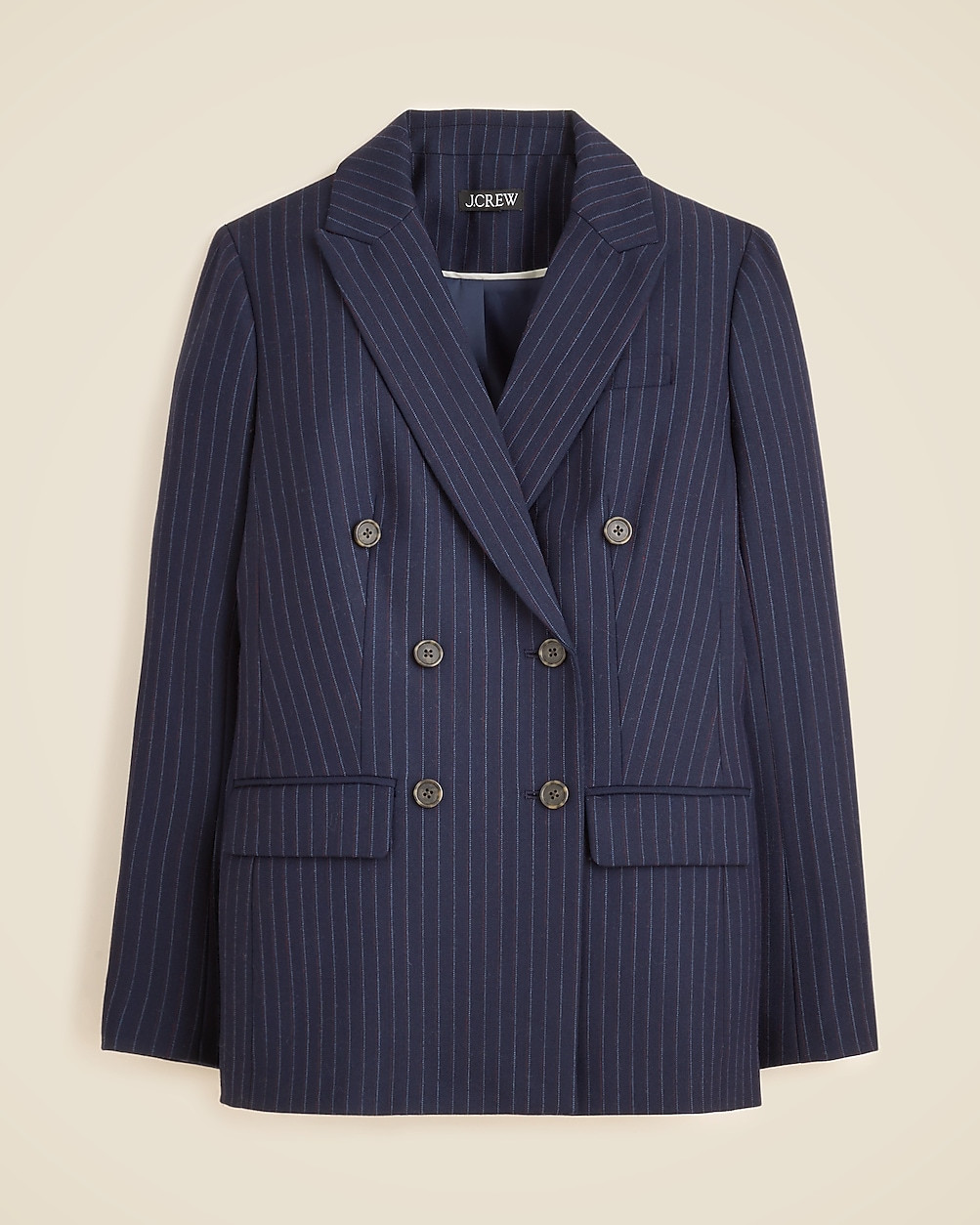 top rated4.9Summary of 15 reviewsDouble-breasted blazer in pinstriped wool blend$339.99$378.00 (1... | J. Crew US