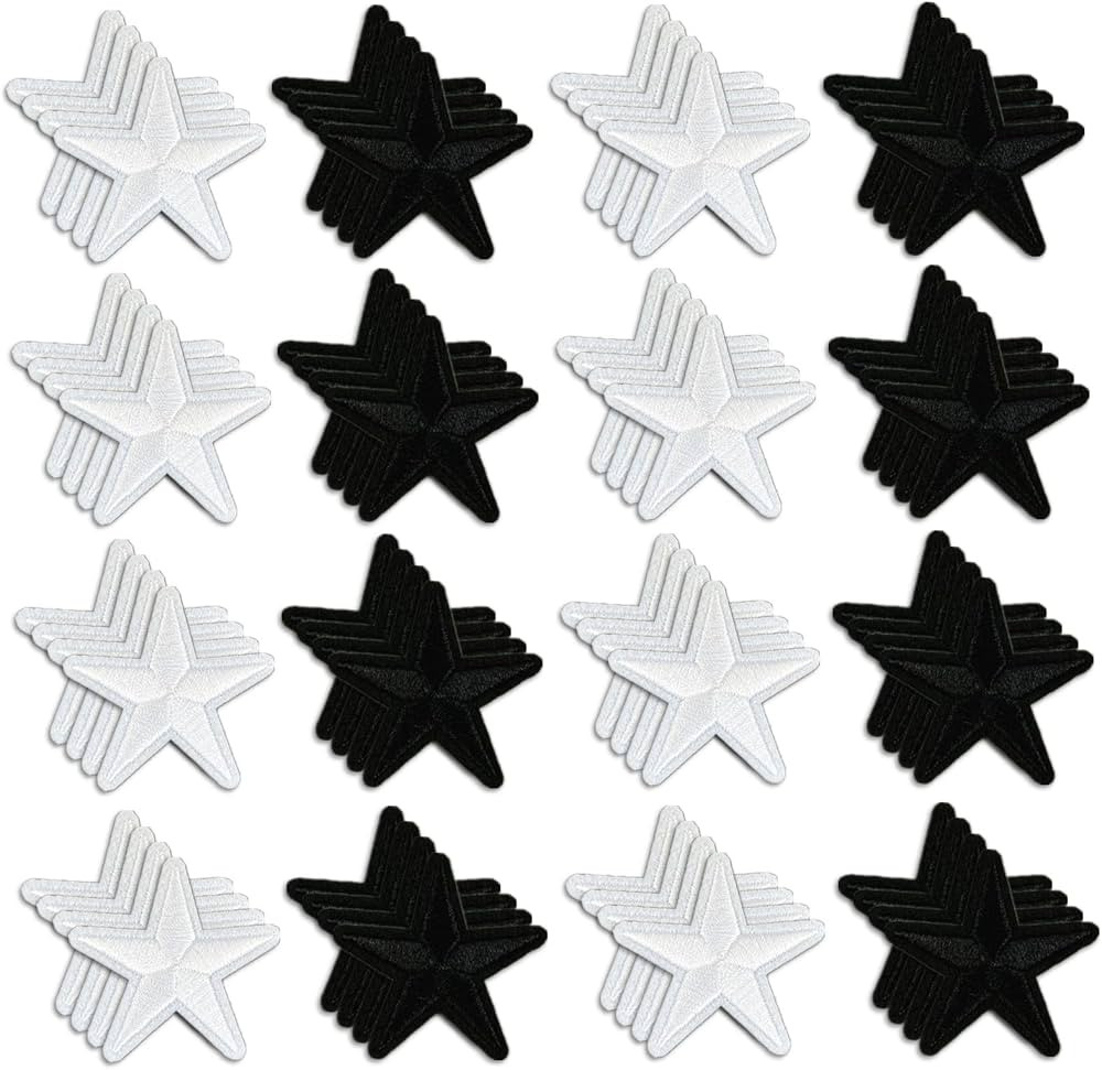 Large Star Iron On Patches, Stars Embroidery Applique Patch 1.65 Inches, Cute DIY Decorative Patc... | Amazon (US)