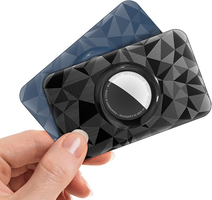 for Air Tag Wallet Holder 2 Pack Ultra Thin, Wallet Card Holder for Airtags, Slim Thin Airtag Car... | Amazon (US)