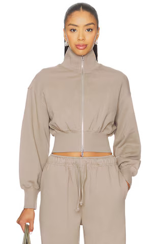 Branka Zip Up Jacket in Taupe | Revolve Clothing (Global)